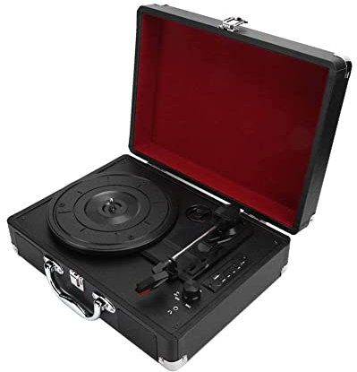 Gramophone – Platine Vinyle Bluetooth, avec Haut-parleurs intégrés, Lecteur LP Vintage à 3 Vitesses
