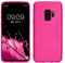 kwmobile Case kompatibel mit Samsung Galaxy S9 Hülle - Schutzhülle aus Silikon metallisch schimmernd - Handyhülle Metallic Pink