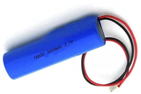 SZAJOR 3000mah, Batteria Ricaricabile 18650 agli ioni di Litio da 3,7 V con Cavi PCB e connettore XH 2P 2,54