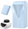 Innotic SèChe-Linge éLectrique 1500w, SèChe-Linge Chauffant Avec Hotte, SèChe-Linge à 4 Niveaux, Fonction Minuterie, Facile à Utiliser, Bleu + SèChe-Linge (Sans Support De SéChage)