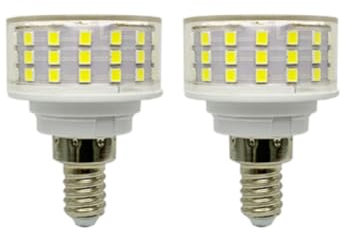 Hope lamps E12 10 W 85 – 265 V Lampe in Pilzform, kein Flackern, LED, Lichtquelle, energiesparend, 1000 lm (2 Stück) 10 W ColdWhite