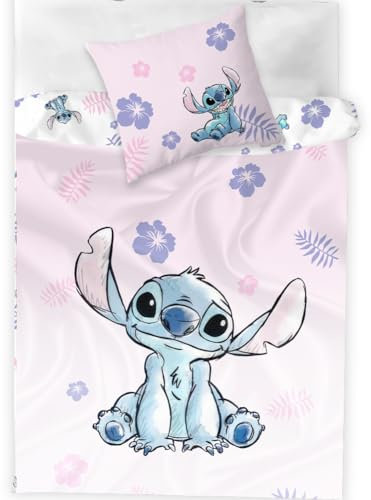 YANAYANA Kinder Bettwäsche, Bettwäsche 135x200 Kinder Baby, Wende Stitch Bettwäsche, 3D Anime Cartoon Drucken Baumwolle Kinderbettwäsche, Kissenbezug 80x80 Kinder Mädchen Jungen Baby