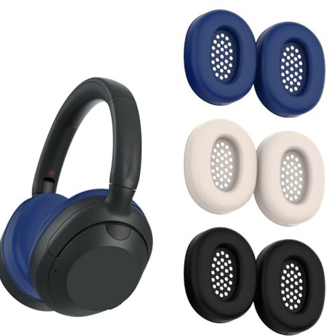 Silicone Earpads Cover Case for Sony ULT WEAR, Ear Pads Sleeve Protector Headphones Over-Ear Protective Cover, Anti-Scratch, Washable Protective Earpad Dustproof Case for ULT WEAR Headset (Black)