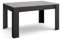 Skraut Home | Mesa Comedor | Mesa Fija Cocina y Salón | 140x90x76 cm | para 6 comensales | Muebles Comedor | Estilo Moderno | Cemento y Negro