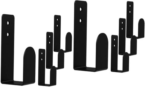 HOODANCOS 2 Sets Keyboard Stand Computer Stand Keyboards Office Supplies Wall Keyboard Support Keyboard Bracket Keyboard Wall Mount Wall Shelf Keyboard Accessories Black Acrylic