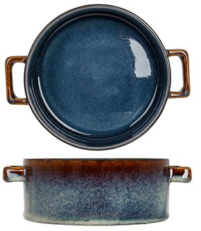 Cosy & Trendy 4 Stück Suppenschalen aus Porzellan Quintana, Blau, 45 cl