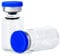 COTOM 2ml Glass Vials Sterile Empty Bottle with Caps and Rubber,Laboratory sealed Liquid Sample Storage Vial(10pcs)