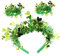 DEARMAMY Einzigartiges Irisches St. Patrick's Day-accessoire-set Mit Grünem Kleeblatt-stirnband Und Armbändern Als Party- Und Festival-