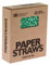 Paper Drinking Straws Green & White Christmas Trees Pipette 250 Pieces