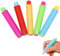 WOLMIK Lot de 5 porte-craies en plastique réglables, porte-craie colorés, porte-craie pour enfants, pour l'école, le bureau, la maison