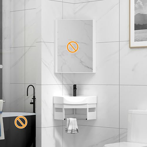 Pounjsd Lavabo esquinero con Mueble 38x38cm, Lavabo suspendido Blanco, Fregadero Esquinero de Pared - para Cocina, Baño, Caravana y Lavadero con Armario y Grifo Incluidos