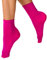 VENEZIANA NUOVA Elastische Socken KATRINELLA – Matte Socken mit Gummibund, Blickdicht, Aus Mikrofaser - Universalgröße - Fuchsia