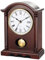 AYRELY Klassische Kaminuhr – Elegante Tischuhr im Holzdesign mit goldfarbenem Pendel, Vintage Standuhr für Wohnzimmer, Schlafzimmer & Landhausstil Deko