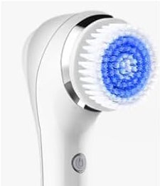Rkdely Spazzola Pulizia Viso, 3-In-1 Massaggiatore Viso con EMS e riscaldamento, Spazzola Viso Elettrica con 4 Testine Intercambiabili per Pulizia Profonda, Per Detergere In Profondità