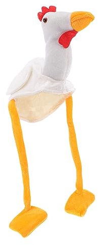 POPETPOP Lustiger Plüsch Hühnerhut Aus Weichem Material Für Erwachsene Tierisches Huhn Kostüm Als Foto-requisite Angenehmer Sitz Für Karneval Theater Und Themenpartys