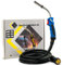 Torcia per saldatura MIG MAG, pacchetto MB-36, saldatrice a gas di protezione, 4 m/5 m, attacco Euro-320 A, manico raffreddato a gas, saldatura (4 m)