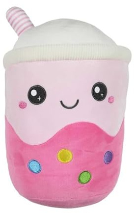 Paris Prix Peluche Enfant Bubble Tea Kawaii 29cm Rose