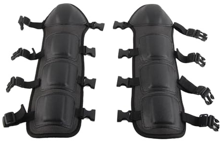 Culnflun Polainas para recortadoras, espinilleras para cortar el césped, espinilleras protectoras para las piernas para usar al recortar desbrozadoras, equipo de protección fácil d