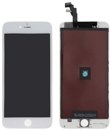 Mobilte TM - Compatible con pantalla completa, color blanco para iPhone 6S Plus