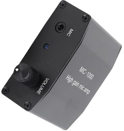 Yechiry Mikrofonverstärker-Kit, Hohe Verstärkung, 1000-fache Verstärkung, Verlustfreies Signal für Kopfhörer, ALC Auto Level Control für Streamer