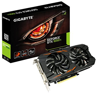 Gigabyte GV-N105TWF2OC-4GD GeForce GTX 1050 Ti Windforce OC 4G GDDR5 4GB schwarz