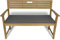 Rollmayer Bankkissen Bankauflage Sitzkissen Bankpolster Auflage für Bänke in Haus und Garten Kollektion Melange, 1 Stück (Grau 68, 120x40x8cm)