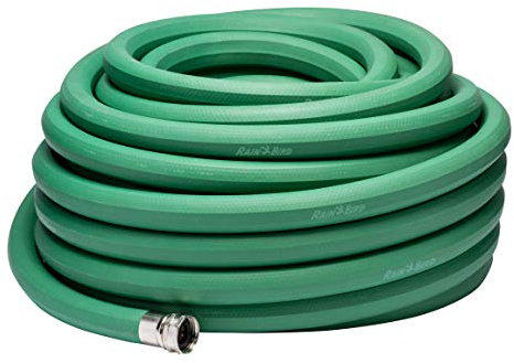 Rain Bird PGH75HF Premium-Gartenschlauch mit hohem Durchfluss, strapazierfähig, 100% EDPM-Gummi, sechseckig, 1,9 cm Innendurchmesser x 20,5 m lang, Grün