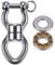 SELEWARE Silent Bearing Swing Swivel, Edelstahl 1200LB 360 ° Rotationsgerät Hängezubehör mit Abnehmbarer Schnalle für Tree Swing, Hängesessel, Kletterseil, Yoga, Kids Swing Swivel Drehwirbel A