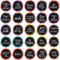 25 Pieces Motivational Refrigerator Magnets Inspirational Magnets Round Quote Magnets for Fridge Classroom Whiteboard Locker Supplies