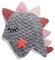Jungen Mädchen Gestrickte Dinosaurier Hüte, Cartoon Kinder Winter Warme Süße Mütze,GrauRosa,5-6 Jahre