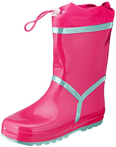 Playshoes Stivali Imbottiti In Gomma, Unisex - Bambini e ragazzi, Pink, 32 EU
