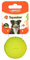 LaRoo Hundespielzeug Hundeball Squeaker, Langlebiges Naturkautschuk Hund Fußball, Quietscher Werfen Hundebälle, Kauspielzeug für Kleine & Große Hunde (5CM Grün)