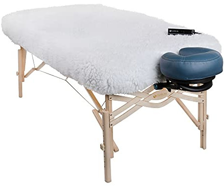DLX Fleece Massage Table Warmer & Fleece Pad – Washable, Digital, Up to 135F, Auto Shut-Off (1” Fleece)