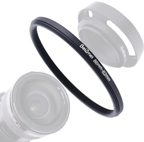 86mm a 82mm Anelli Adattatore Filtro Lente Compatibile con tutte 86mm le Obiettivo a 82mm UV ND CPL filtro,86mm lens to 82mm Filtro Ring
