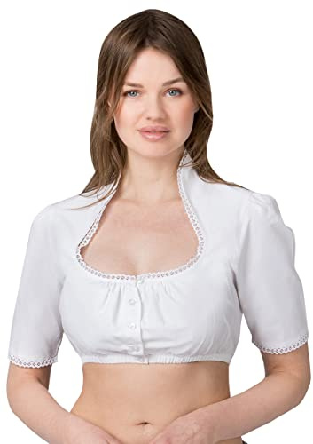 Stockerpoint Everly Women's Dirndl Blouse, White, 36