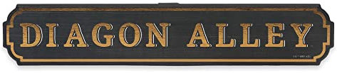 Harry Potter Diagon Alley Horizontale Holz-Wanddekoration – lustiges Harry-Potter-Schild für Schlafzimmer oder Filmzimmer