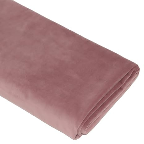 TinaKim Velvet Fabric for Upholstery Sofa Chair Cover Pillow Material (Pink, 6 Yards (58x216inch))