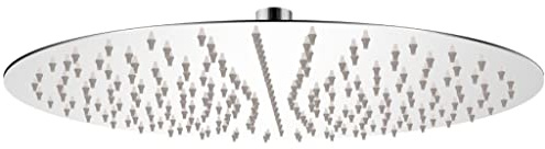 WIFESE Regenduschkopf Edelstahl 40 cm Rund Wassersparender Duschkopf Regendusche Duschkopf Energiespar Duschkopf Duschbrause Shower Head Duschbrause Einfache Einstellung Des SprüHwinkels