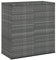 ZEYUAN Garten-Kissenbox, Gartenbox, Auflagenbox, Gartenschrank, Balkonschrank, Aufbewahrungsbox, Gartenkiste, Balkon Schrank, Outdoor Box, PE Rattan 100x49x103,5 cm Grau