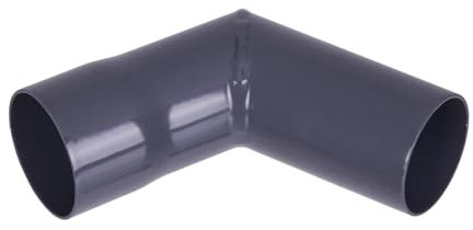 Renoplast® R50 Aluminium Fallrohrbögen | Ecke 87º DN 40mm Graphit | Dachrinnen Regenrinne Dachentwässerung Blechkantprofile | Gartenhaus Carport Terrasse Balkon-Steckrinne | Rinne für Dach