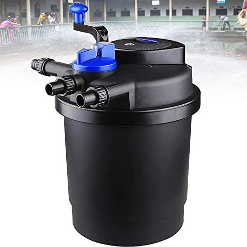 HYQNG Floating Skimmer, Pressurised Koi Fish Pond Filter, Pond Bio Pressure Filter Pool Fishpond Pump Pond Filter Kit, Floating Pond Skimmer, Suitable for fish ponds 3m³