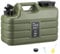 RuiDay Reservoir Eau Camping Car,Portable Bidon d'eau avec Poignée,Jerrican Alimentaire avec Robinet,Bidon d'eau sans BPA, Parfait pour Voyage, Camping, Barbecue, Pêche