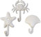 PRATYAHARA 3 Stelle Marine Conchiglie Granchio ghisa Ganci Decorativi da Parete Cappotti Asciugamani Ganci Spiaggia Tema Metallo Ganci