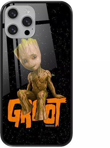 ERT GROUP mobile phone case for Apple Iphone 13 MINI original and officially Licensed Marvel pattern Groot 005 made of hardened glass, optimally adapted to the mobile phone, protective cover