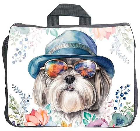 Cadouri Hundezubehörtasche mit Shih Tzu - Aufbewahrungstasche mit Hunderasse für Hundebesitzer - originelles Geschenk - handgefertigt