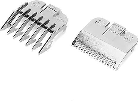 Tagliacapelli Guida, Pettine Limite per Tagliacapelli con Testa a Olio Vintage Posizionamento Dente Galvanico Pettine Guida Accessorio per Taglio di Capelli (Calibro argento 1,5