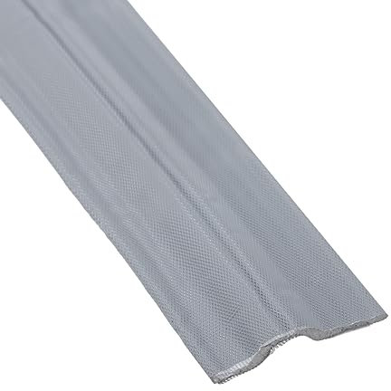 QUARKZMAN Finestra Meteo Sverniciatura Porta Guarnizione Striscia 2 Metri(6,56Ft) Lunga Auto Adesiva Finestra Sigillatura Strisce per Finestre/Porte Isolamento e Il Fondo Lato Porta Grigio