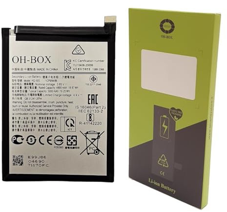 OH-BOX® Batterie Compatible avec Samsung HQ-50S Galaxy A02/A03/A03s (SM-A035F, SM-A037F, SM-A025F)