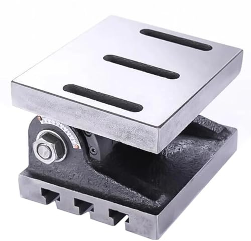 Toplionace 90° Verstellbare Werkbank, Vertikal Verstellbarer Arbeitstisch, CNC Fräs und Bohrmaschine Tisch 6 Zoll