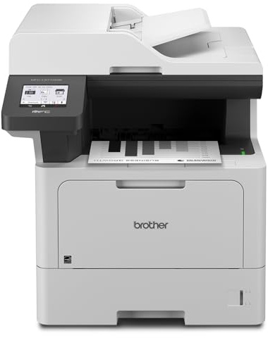 Brother MFC-L5710DW Business Monochrome Laser All-in-One Printer with Wireless Networking and Duplex Print, Scan, and Copy, Works with Alexa